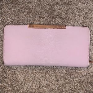 Ted Baker London Pink and Rose Gold Wallet
